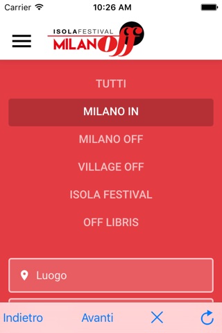 Milano OFF FRINGE Festival screenshot 2
