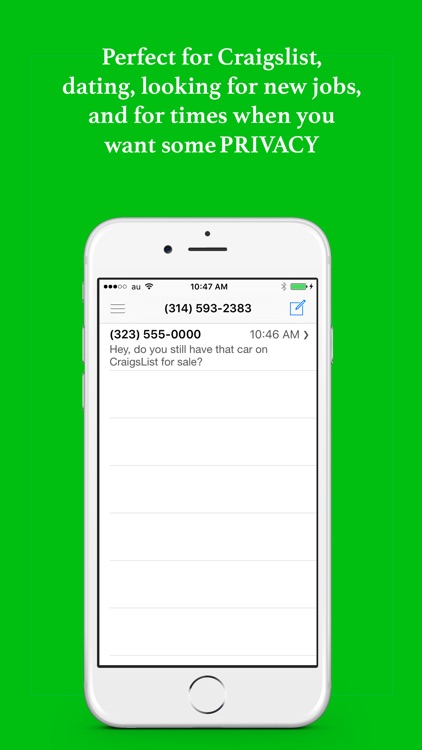 Private Texting - Phone Number for Anonymous Text screenshot-3