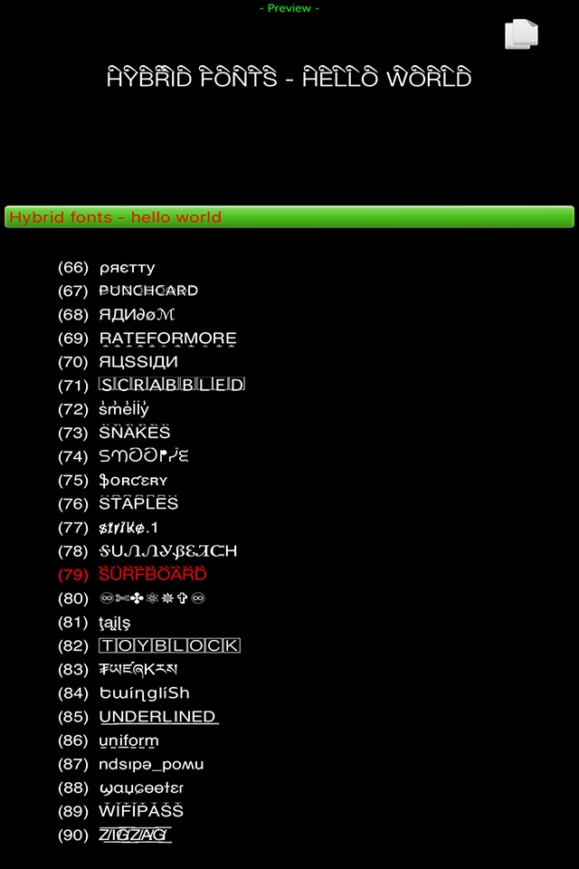 Hybrid Fonts : ⓒⓞⓞⓛ Text Fonts screenshot 3