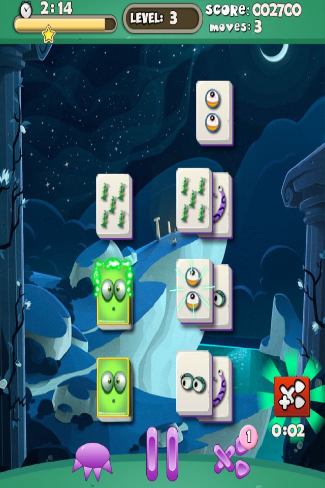 Weird Tiny Monster Mahjong Free - Addicting Chinese tile-matching board game screenshot 4