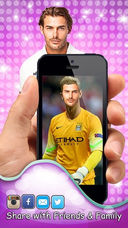 Photo Face Changer HD For UEFA Euro 2016 - Adjust your Face with Soccer Hero players screenshot-4