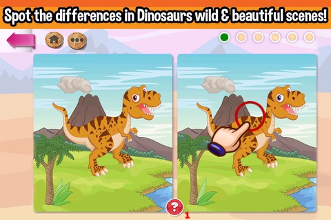 Dinosaurs Spot the Differences Game screenshot 2