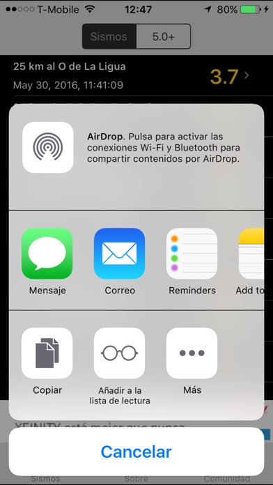 Screenshot #3 pour Sismos en Chile