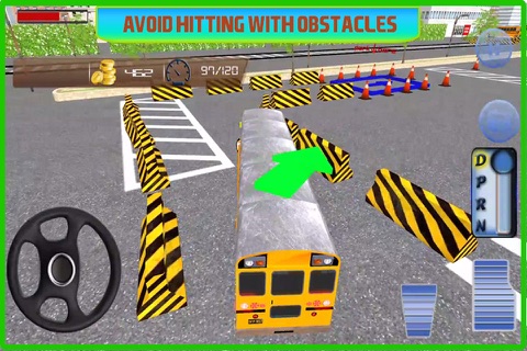 SchoolBus parking Simulator 2016 – Real Bus Driving Mania screenshot 3