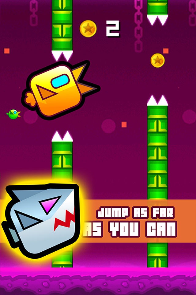 Geometry Birds - Iron Wings Avoid Hit Color Stack screenshot 2