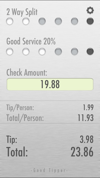 Good Tipper - Tip Calculator With Tip For You