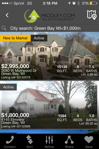 Micoley.com Real Estate screenshot 2