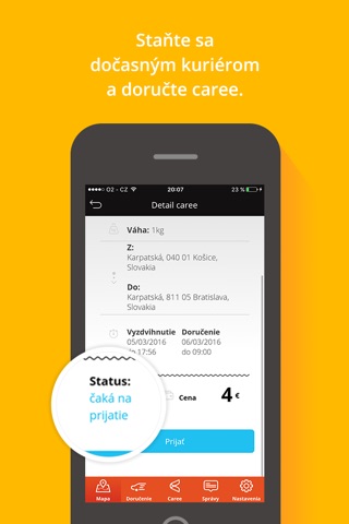 Caree - zdieľané doručovanie screenshot 4