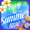 Enjoy The Summer Time Cards & Typography