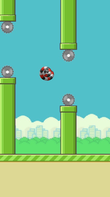 Flappy slither snake - Bird vs. worm.io in color dotz switch game