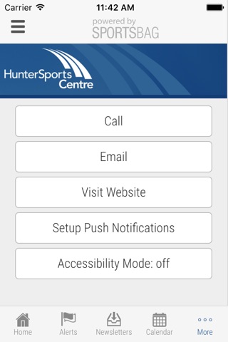 Hunter Sports Centre - Sportsbag screenshot 4