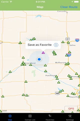 Kansas – Camping & RV spots screenshot 3