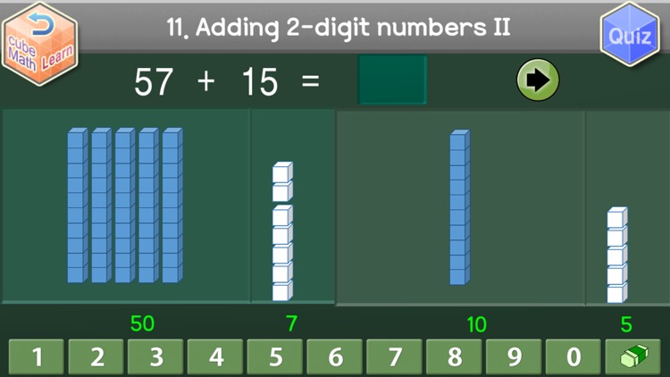 Second Grade Cube Math Lite screenshot-0