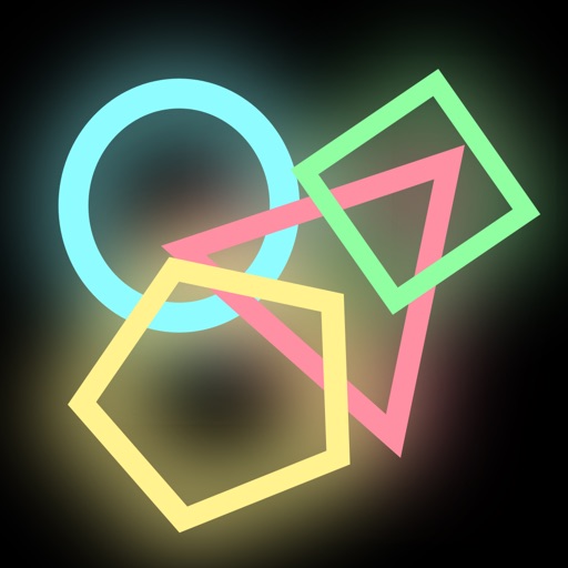 Space glow geometry shoot iOS App