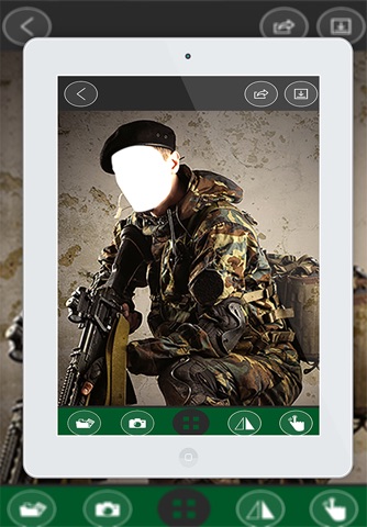 Military Army Man Suit Photo- New Photo Montage With Own Photo Or Camera screenshot 2