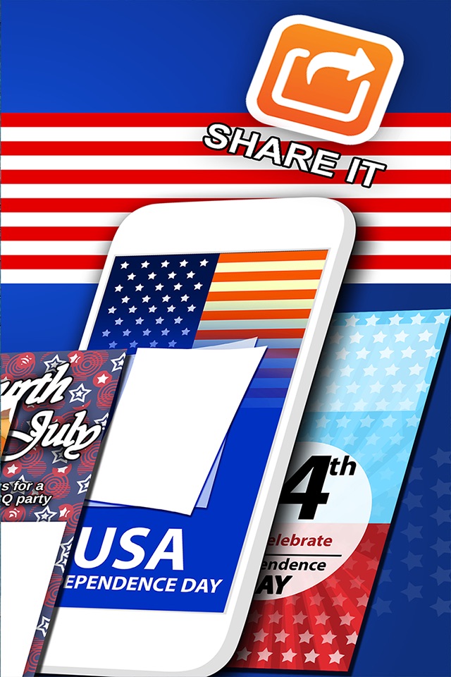 4th of July Greeting Cards - Create and Write Happy Independence Day eCard.s screenshot 2