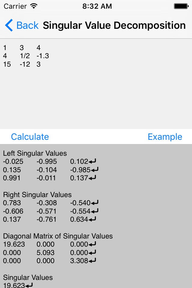 Matrix Calculators - Linear Algebra Toolkit screenshot 2