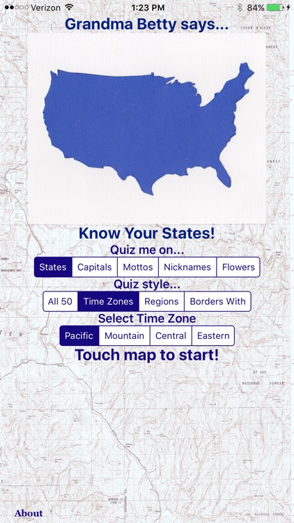 Grandma Betty Says Know Your States!