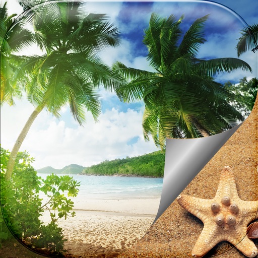 tropical island beach wallpaper