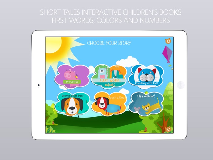 Small Stories for Kids - Short Tales Interactive Childrens Books First Words, Colors and Numbers