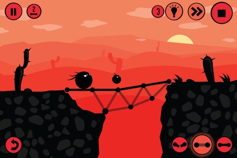 Fat Dots Bridge Builder - Two Dots on The Dangerous Journey screenshot 2