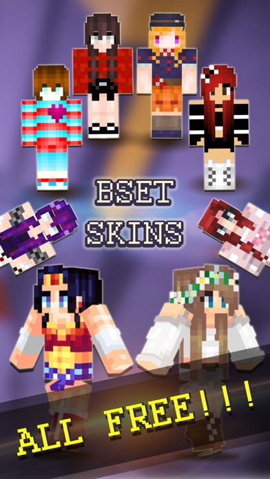 Best Girls Skins Collection - Pixel Art for Minecraft Pocket Edition 1.0 IOS -