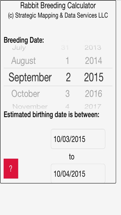 Rabbit Breeding Calculator