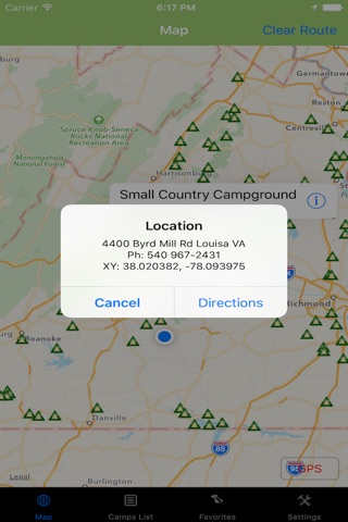 Virginia – Camping & RV spots screenshot 4