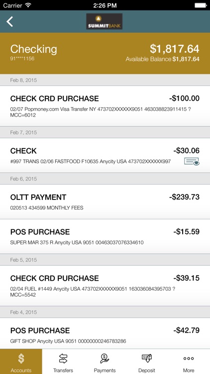 Summit Bank (OR) Mobile Banking screenshot-3