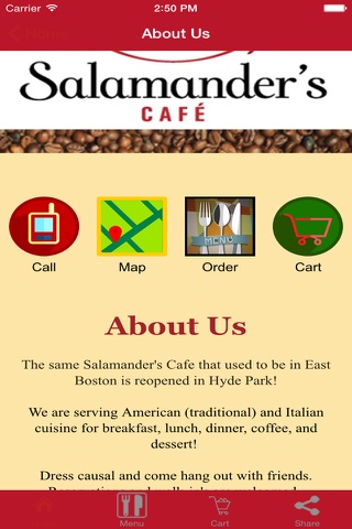 Salamander's Cafe Boston screenshot 3