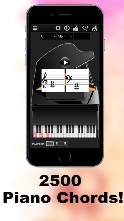 Piano Chords Compass - learn the chord notes & play them screenshot-0