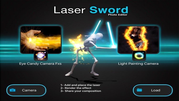 LASER SWORD PHOTO EDITOR FX + Light Glow and Laser Saber
