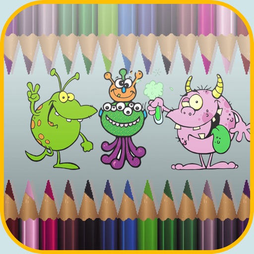 monster coloring book lite - My Apps Colorings Books For Kids Free icon