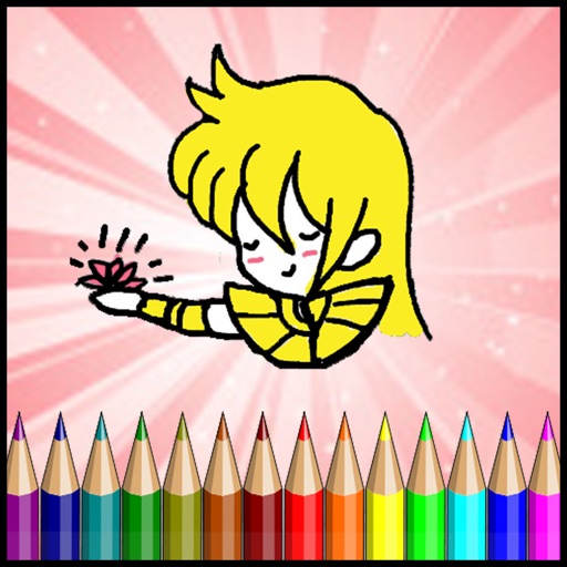 Coloring Page Art Education For Kid Icon