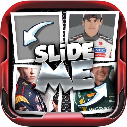 Slide Me Puzzle : Popular Driver Racing Picture Characters Quiz Games For Pro icon