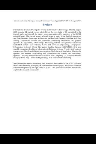 International Journal of Computer Science & Information Technology ( IJCSIT ) screenshot 3