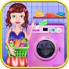 Kids Laundry Clothes Washing & Cleaning - Free Fun Home Games for Girls & kids
