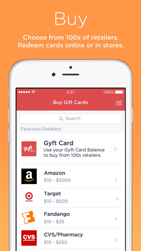 【图】Gyft – Mobile Gift Card Wallet(截图3)
