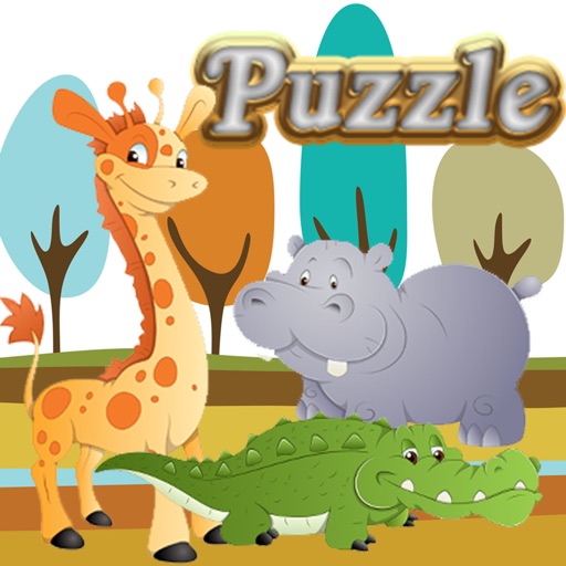 Animals Cool Jigsaw Drag And Drop Puzzles Match Games For Kids and Kindergarten Icon