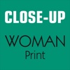 Close-Up Woman print