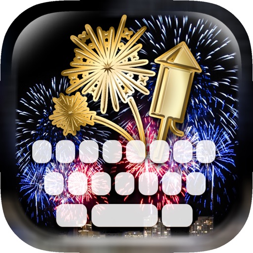 Keyboard – Fireworks : Custom Color & Wallpaper Keyboard Themes in The Real Firecracker Magic Collection
