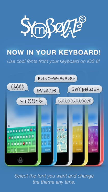 Symbolizer Fonts Keyboard with Fancy Emoji Symbols for Facebook and Instagram