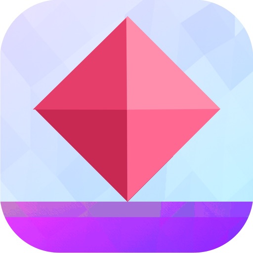 Impossible Red Cubic Dashy Hopper iOS App