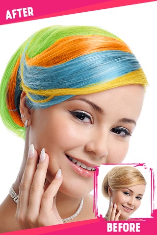 Hair Styler - Change Hair Color & Recolor Effects screenshot 3