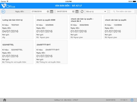 Hệ thống văn bản điện tử Bộ Công Thương iMOIT screenshot 4
