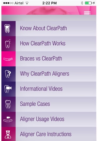 Clearpath Patient area screenshot 2