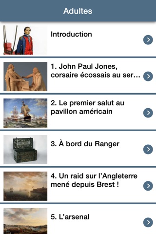 Application officielle de l’exposition « Brest port de la Liberté » par le musée national de la Marine screenshot 2