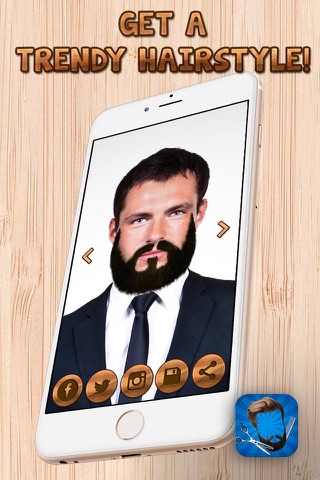 Barber Shop Hair Salon – Add Beard and Mustache or Change Your Hairstyle Free screenshot 3