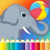 Icon Circus Coloring Book for Kids - Toddlers drawing free games