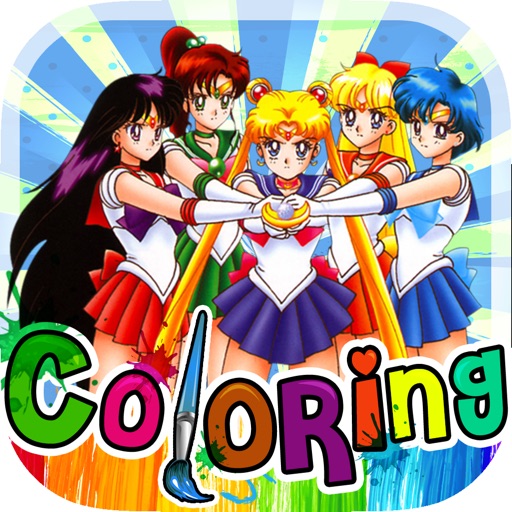 Coloring Book Anime & Manga Photo Sailor Moon For Free Edition icon